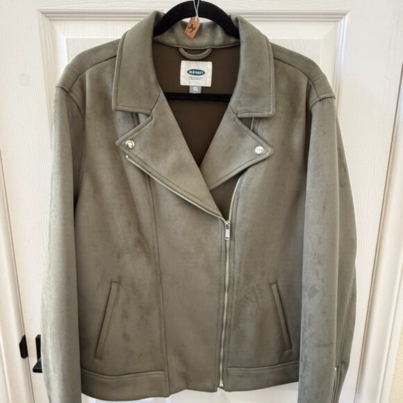 Old Navy Jackets & Blazers - Sage Green Moto Jacket
